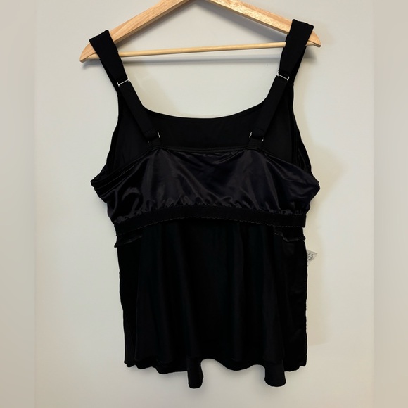 L.L.Bean Tankini Swim Top Black | 2X - Picture 5 of 5